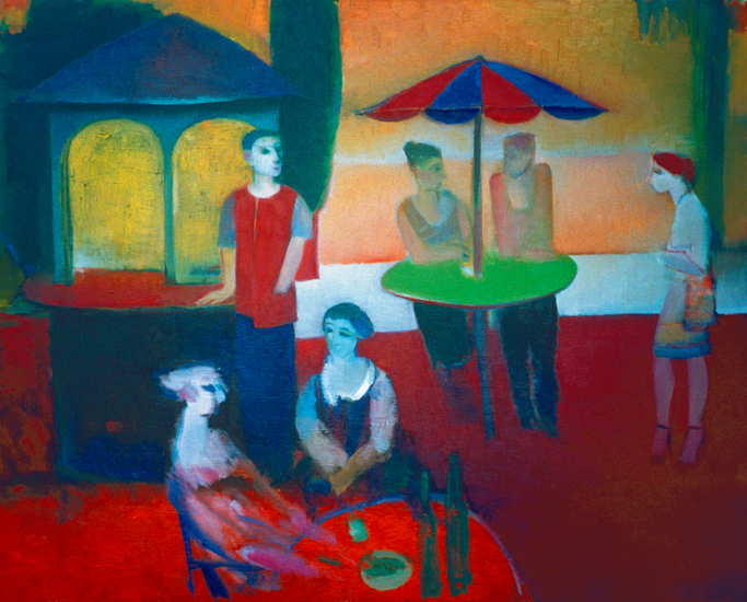 «Café at sea» 80.5x100cm. 1996. Oil on canvas