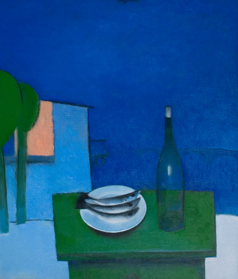 «Still life with small fish» 65x55cm. 2003. Oil on canvas